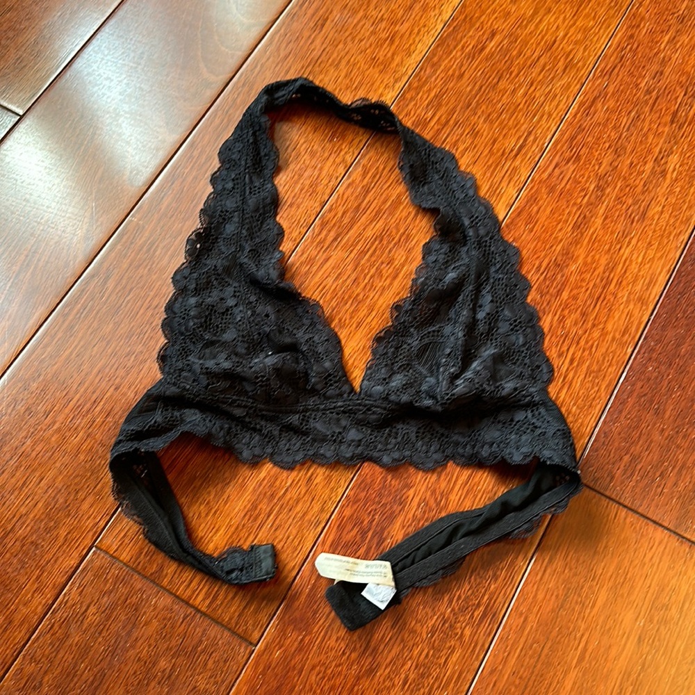 Free People Black Bralette
